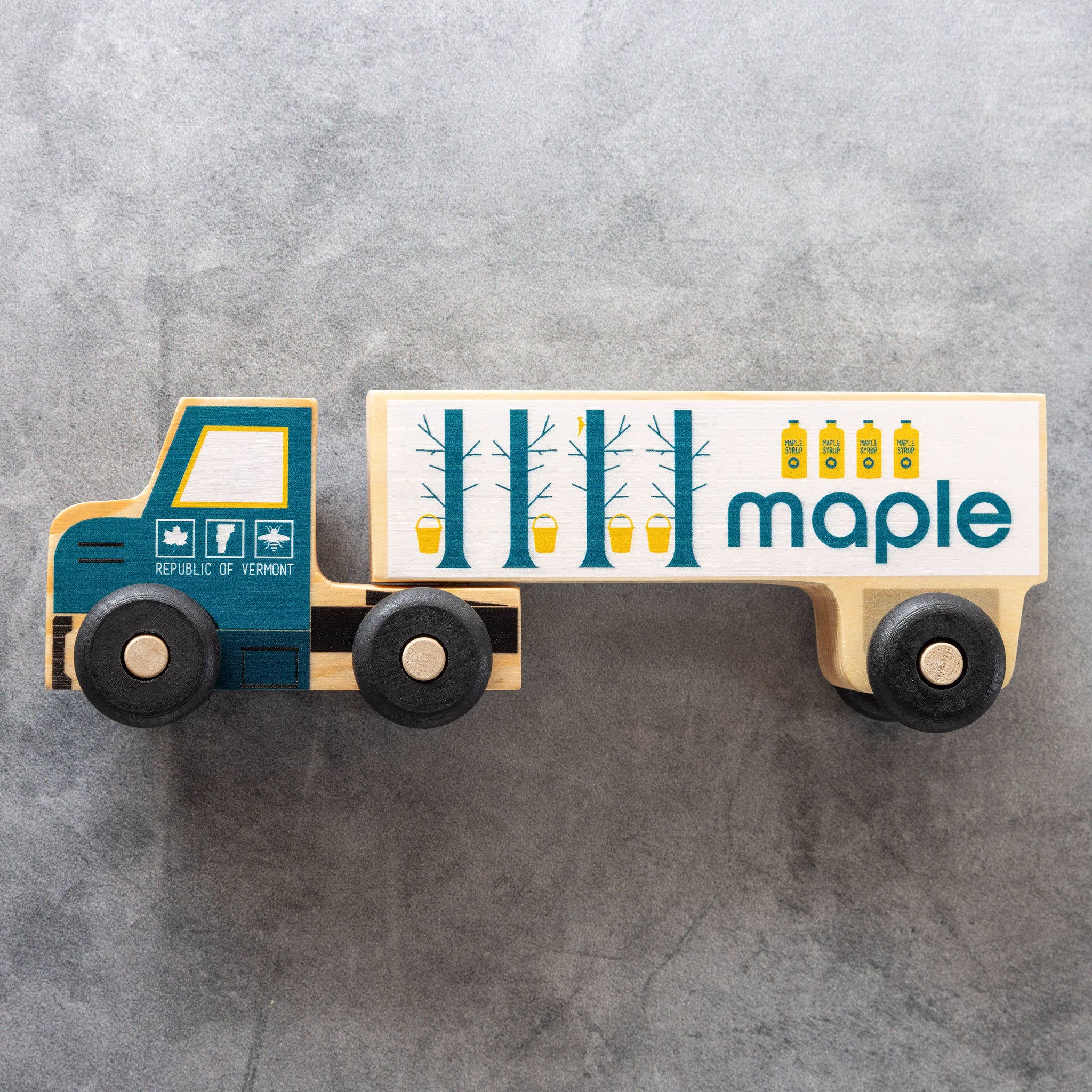 Handmade Wood Semi-Truck: Maple Truck