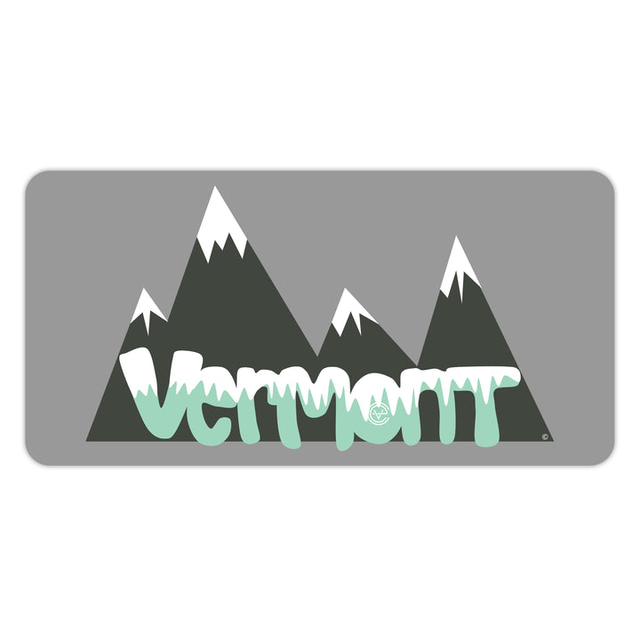 Snowcapped Vermont  6"x3" Sticker