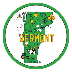 A perfect day in Vermont sticker