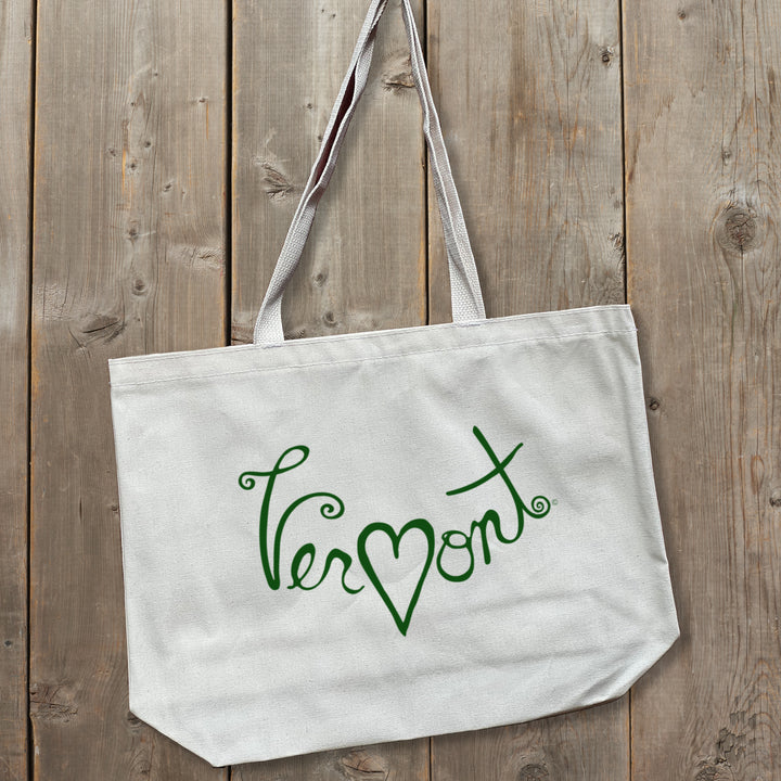 The Heart of Vermont Canvas Tote Bag
