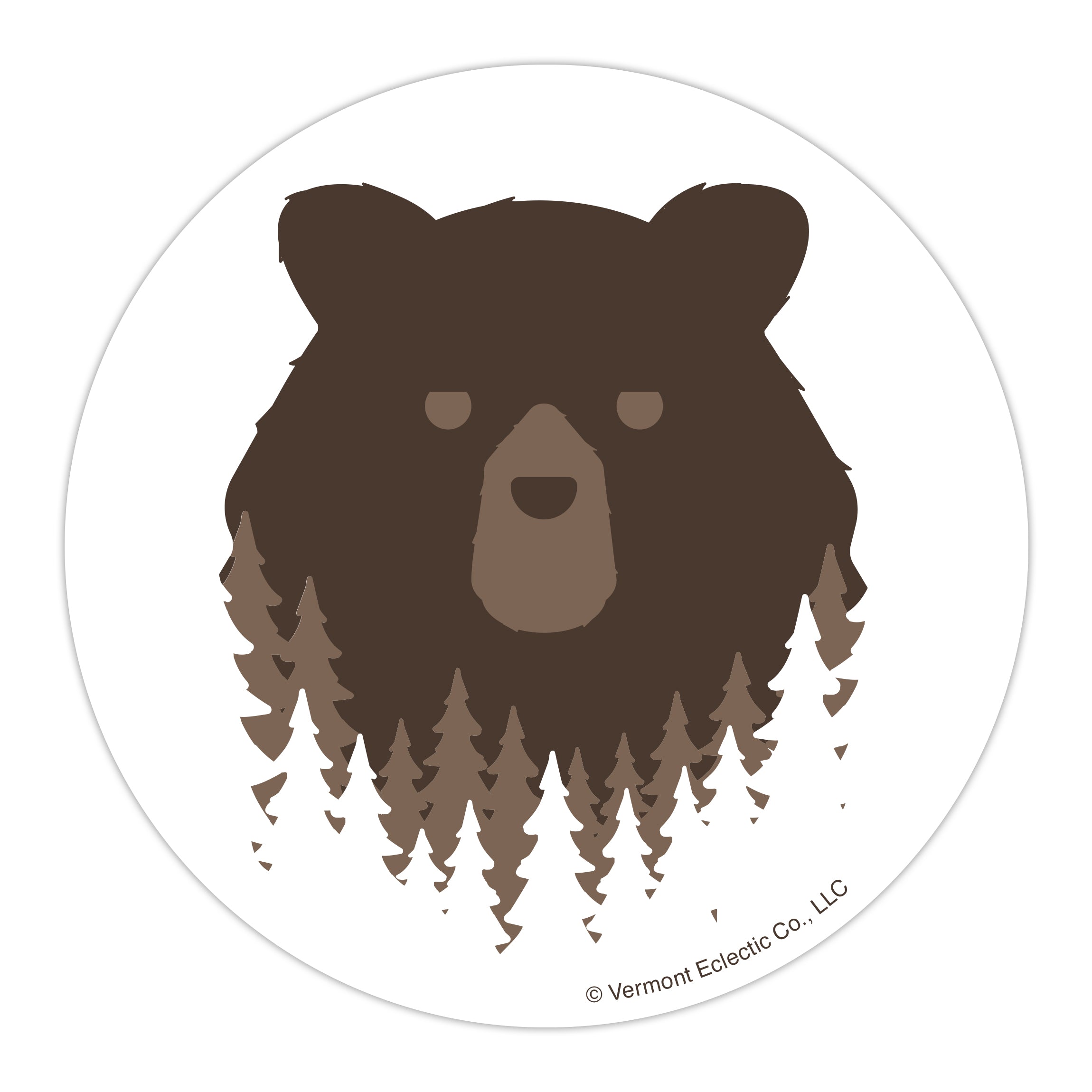 Bear in the Woods Sticker