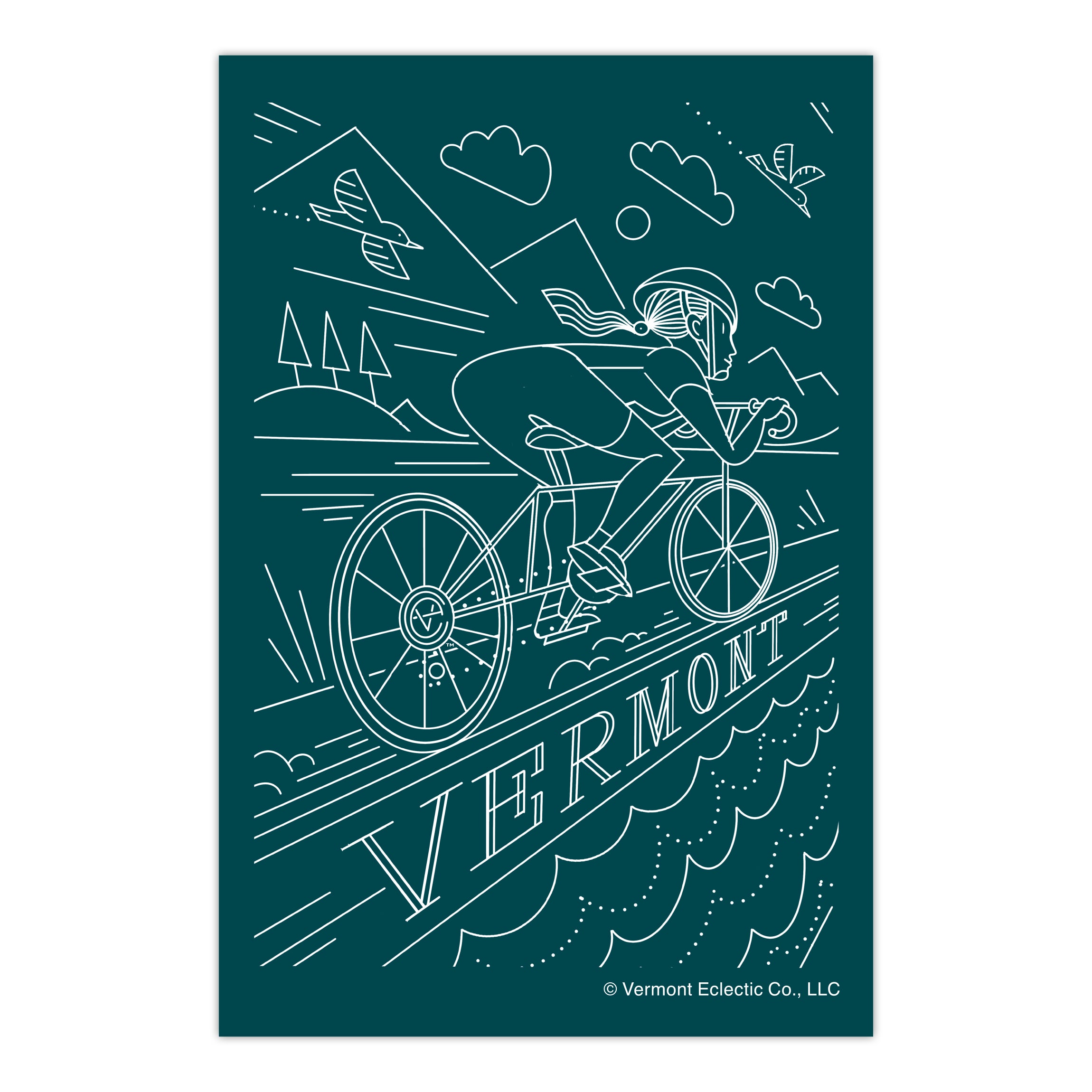 Vermont Cycling Sticker