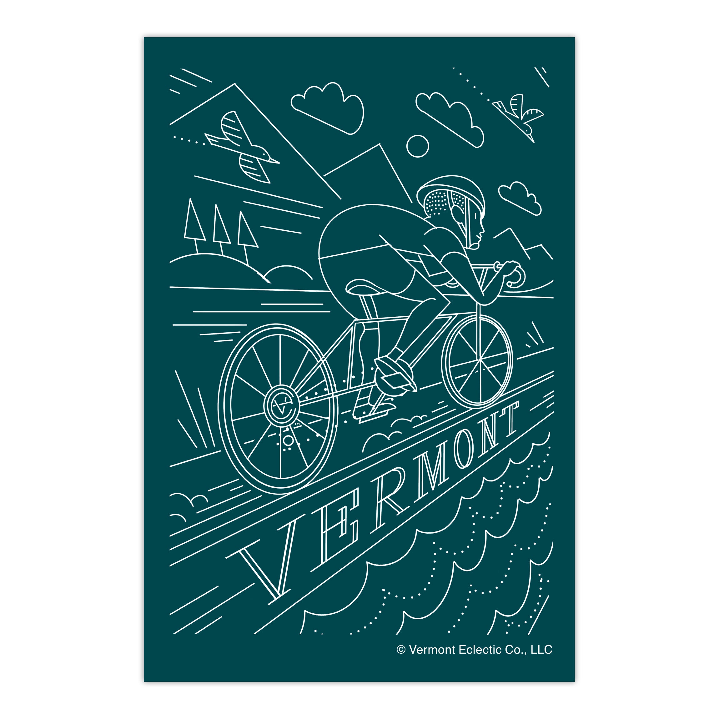 Vermont Cycling Sticker