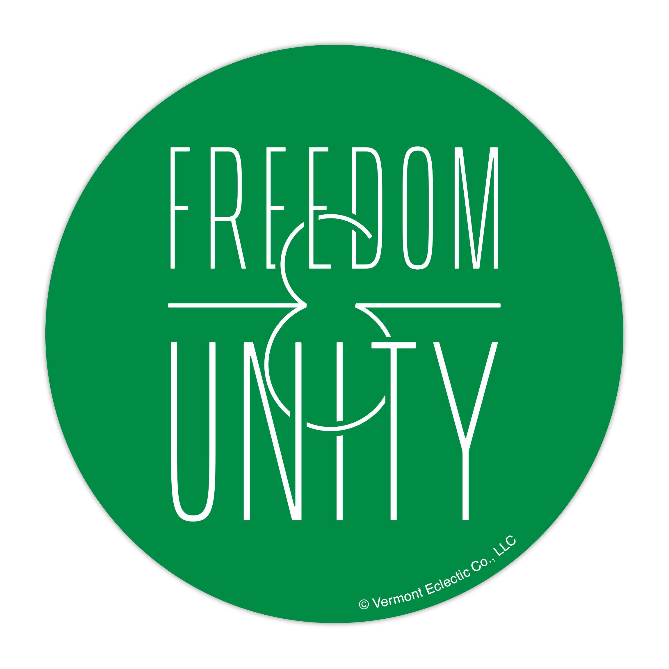 Freedom & Unity Sticker